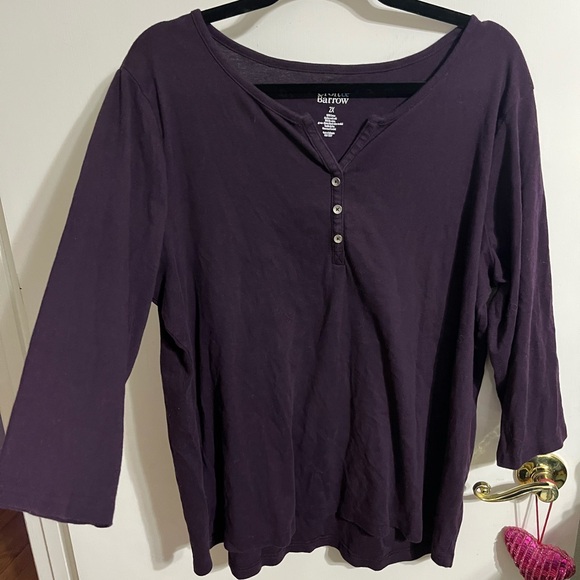 🧡2X Croft and Barrow Women's Purple Top - Picture 3 of 8